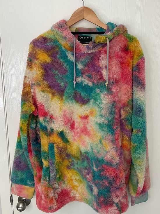 Empyre Other - Empyre Men’s Sherpa Hoodie XL Tie Dye Plush Fleece Skate Y2K Back to School